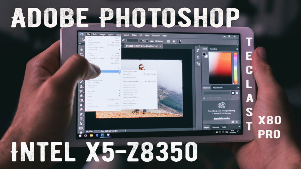 Teclast X80 Pro Photoshop
