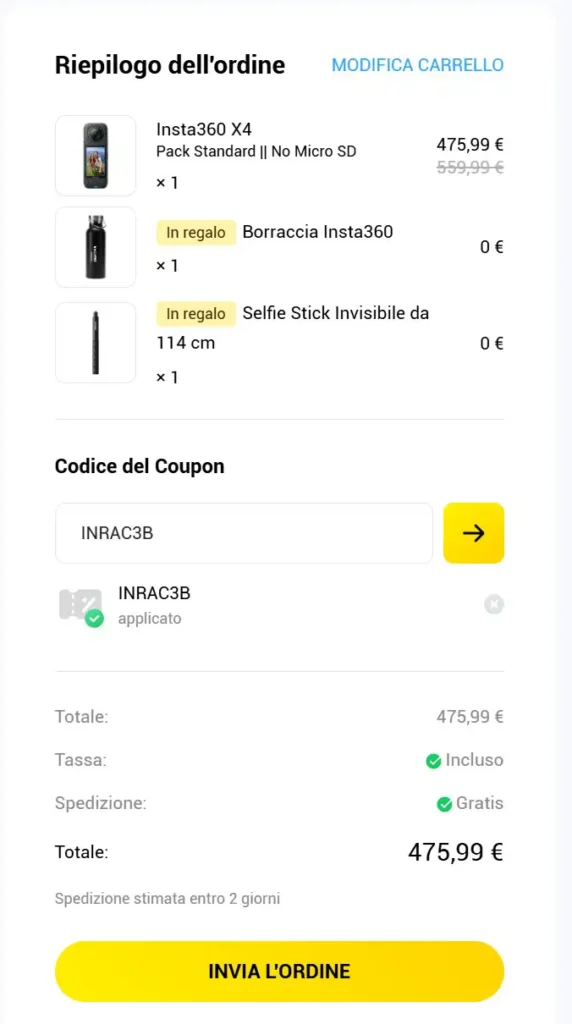 coupon insta360